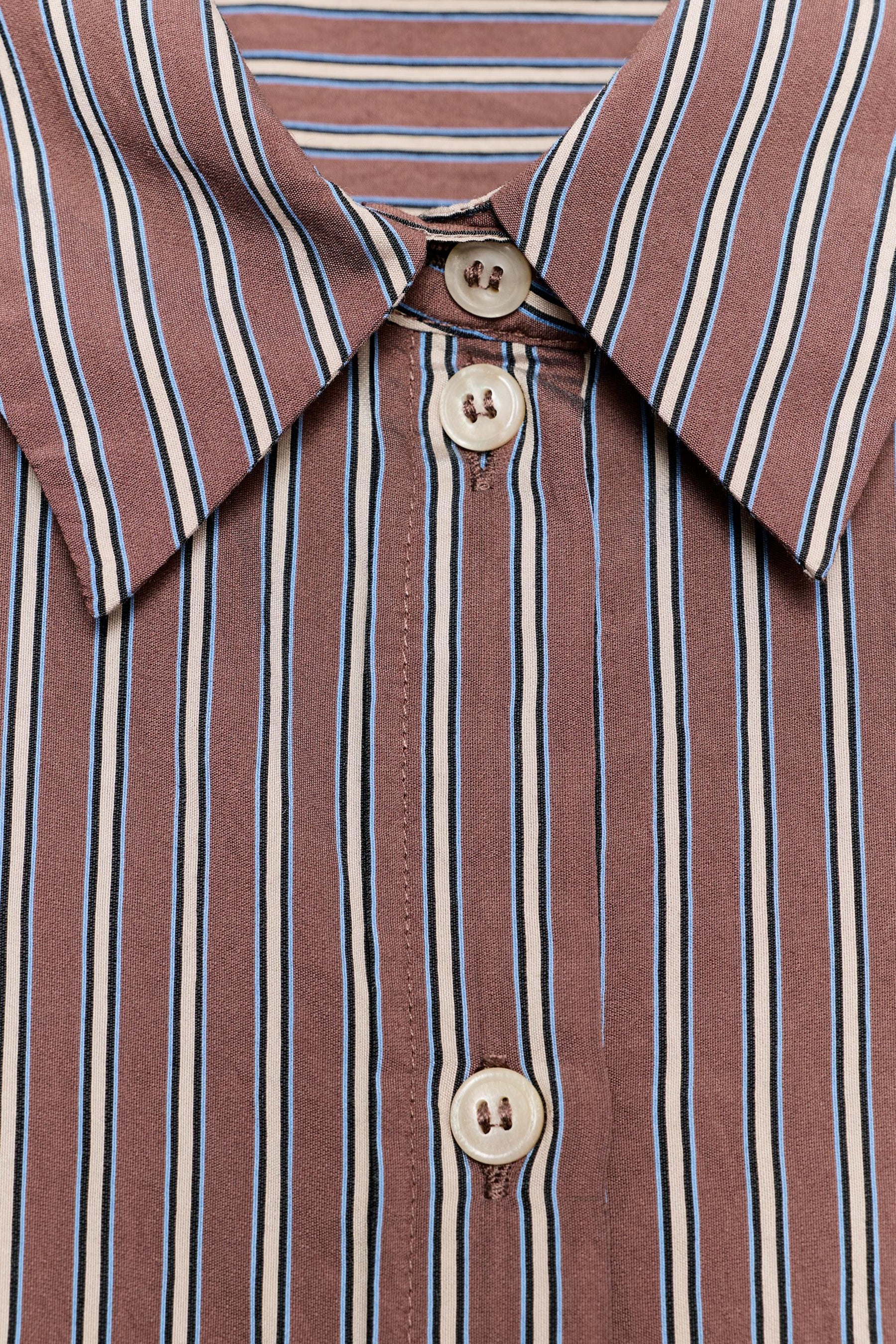 OVERSIZE STRIPED POPLIN SHIRT