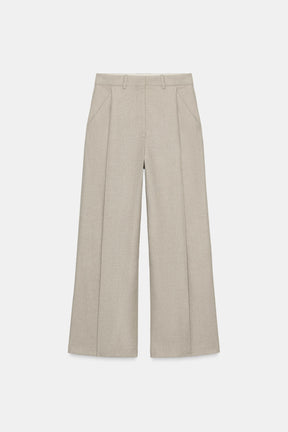 Wool Blend Darts Trousers