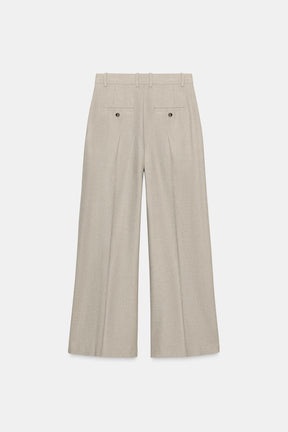 Wool Blend Darts Trousers