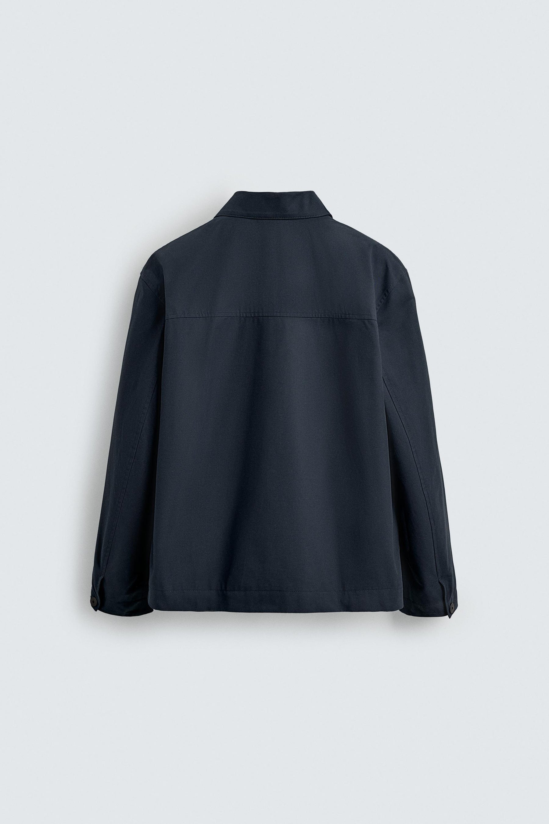 TEXTURED TWILL OVERSHIRT WITH POCKETS - Image 8