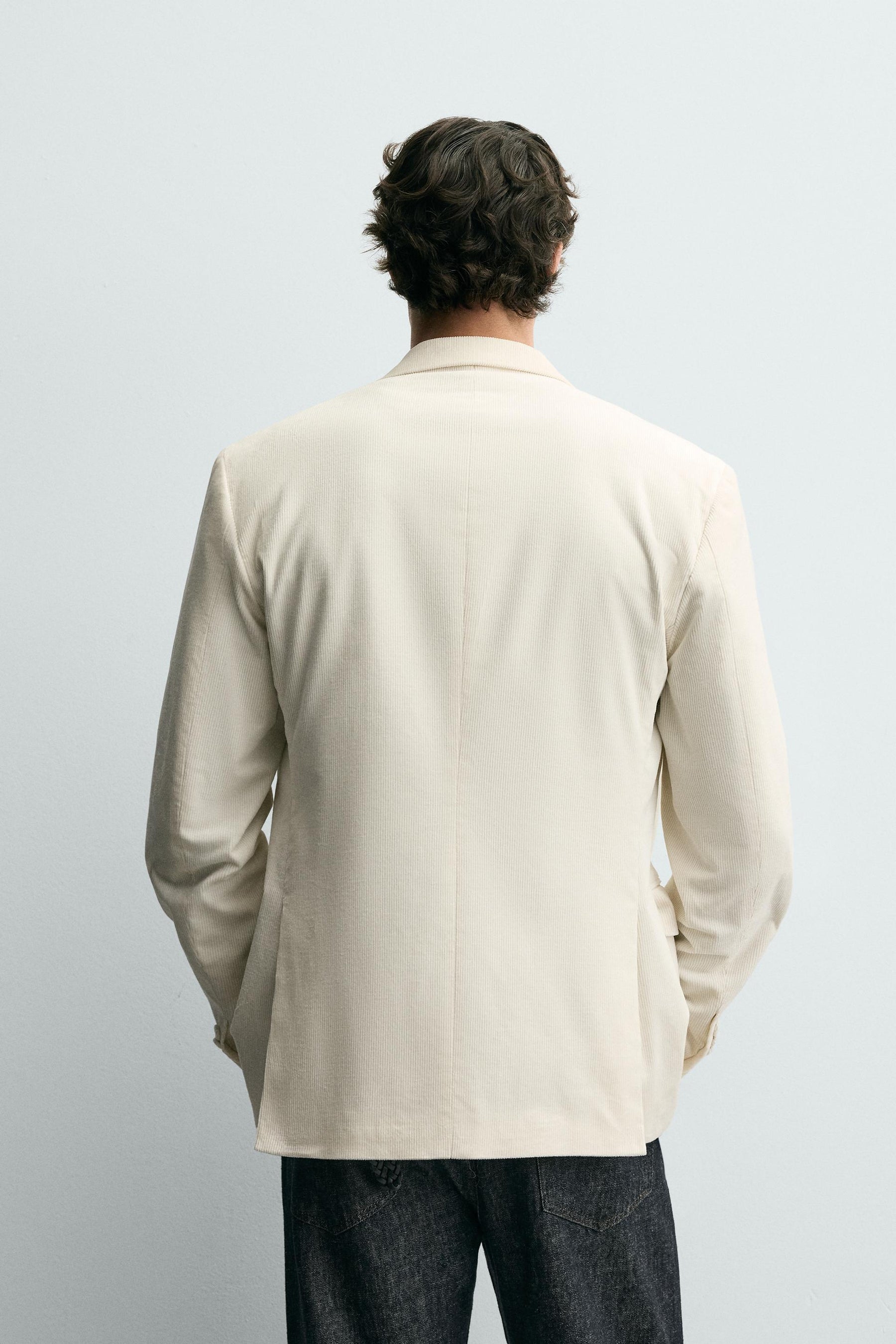 CORDUROY DOUBLE-BREASTED BLAZER - Image 3