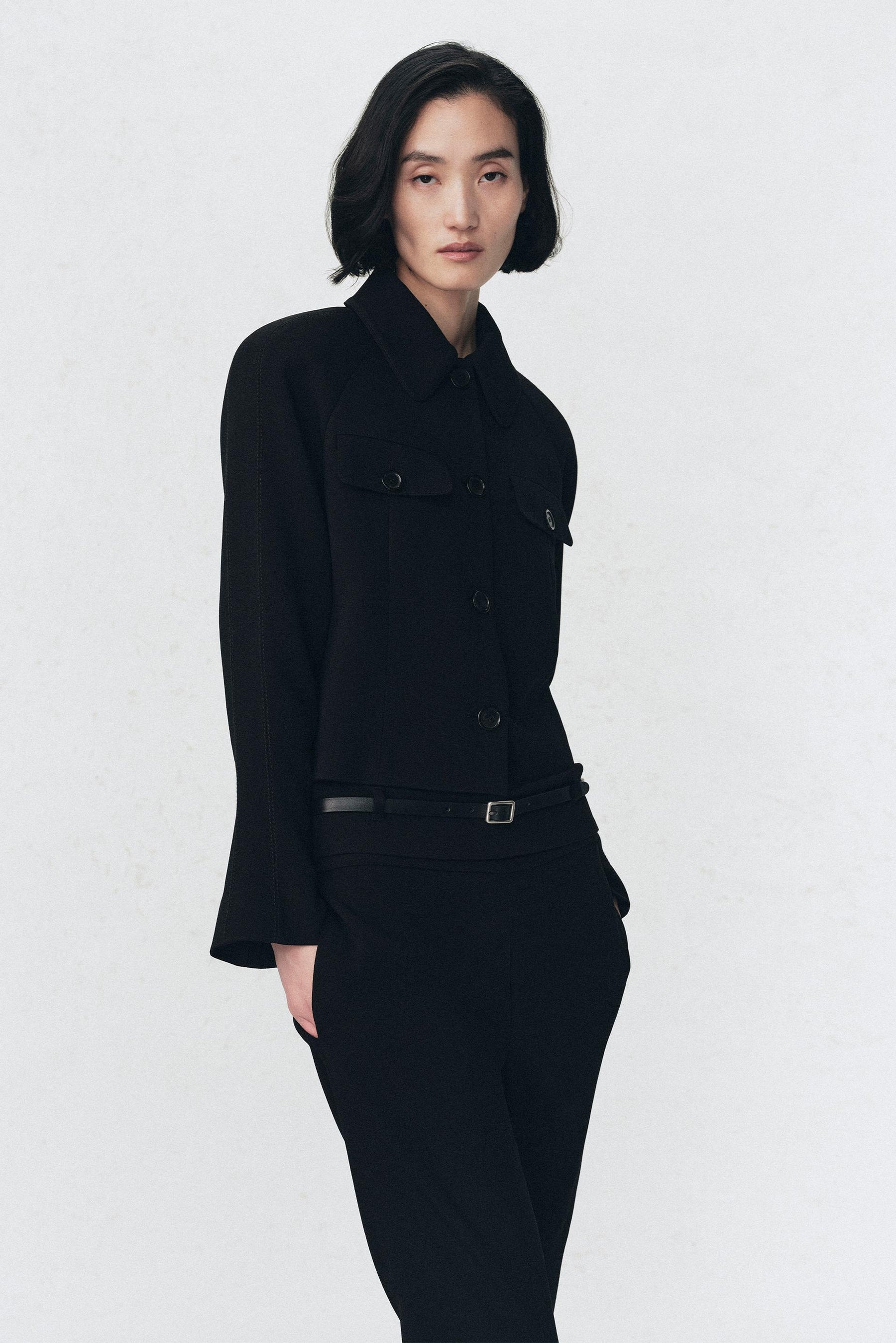 PADDED SHOULDER JACKET