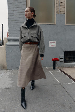 HOUNDSTOOTH BOMBER JACKET - Image 1