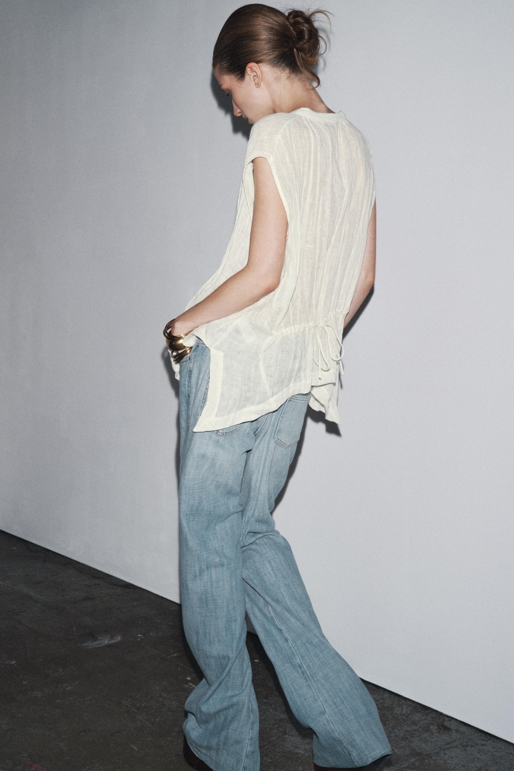 Low-Rise Flare Jeans