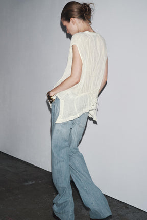 Low-Rise Flare Jeans