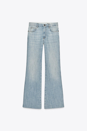 Low-Rise Flare Jeans