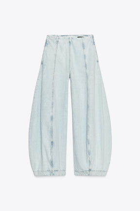 High-Waist Balloon Jeans