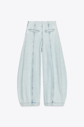 High-Waist Balloon Jeans