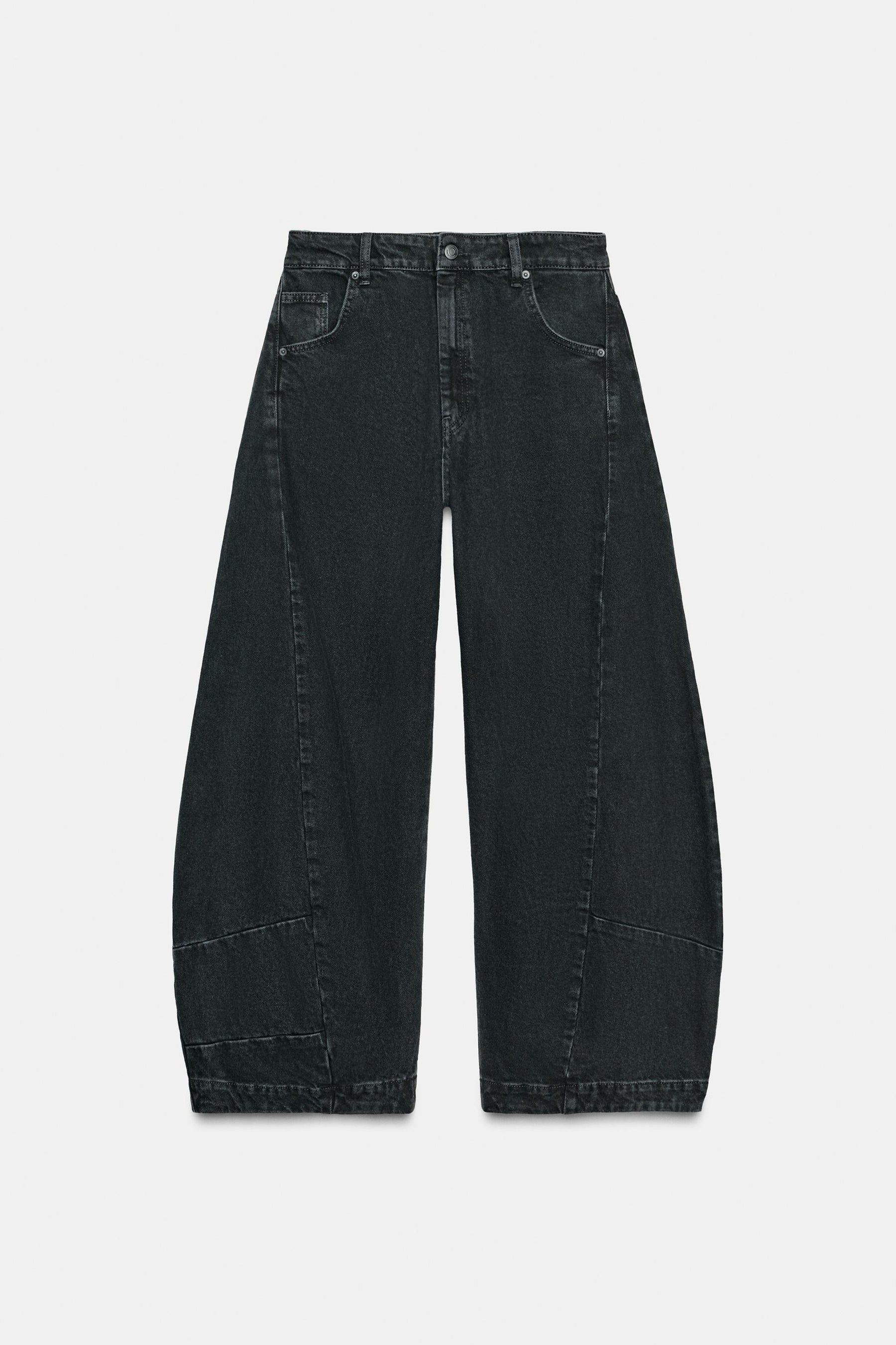 Low-Rise Balloon Jeans