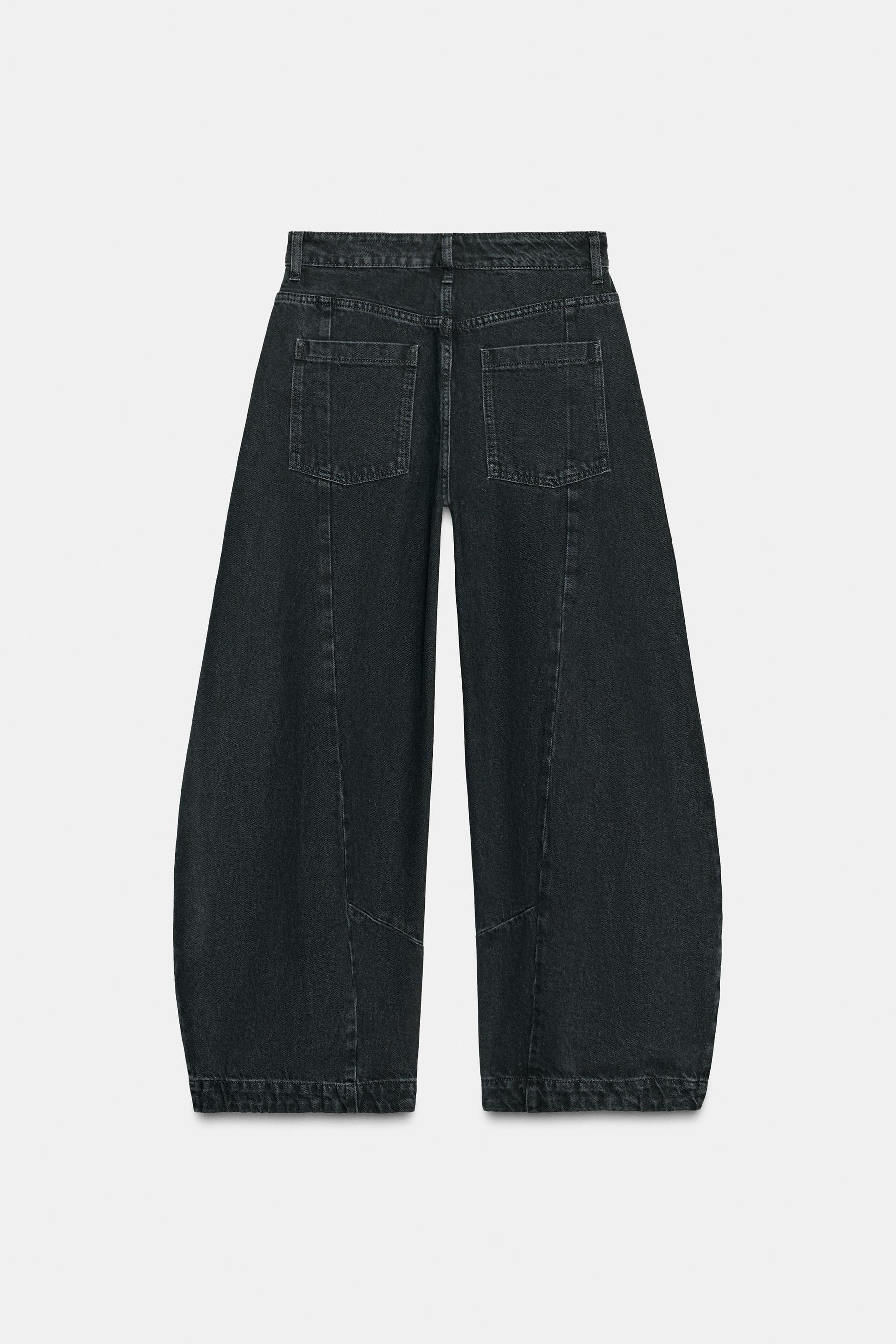 Low-Rise Balloon Jeans
