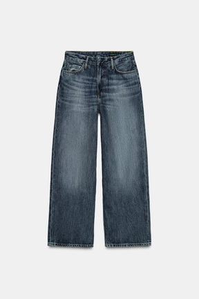 Baggy mid-waist jeans