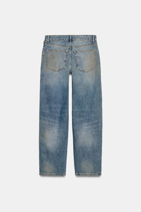 Mid-waist Jeans with Zips