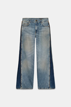 Mid-waist Jeans with Zips