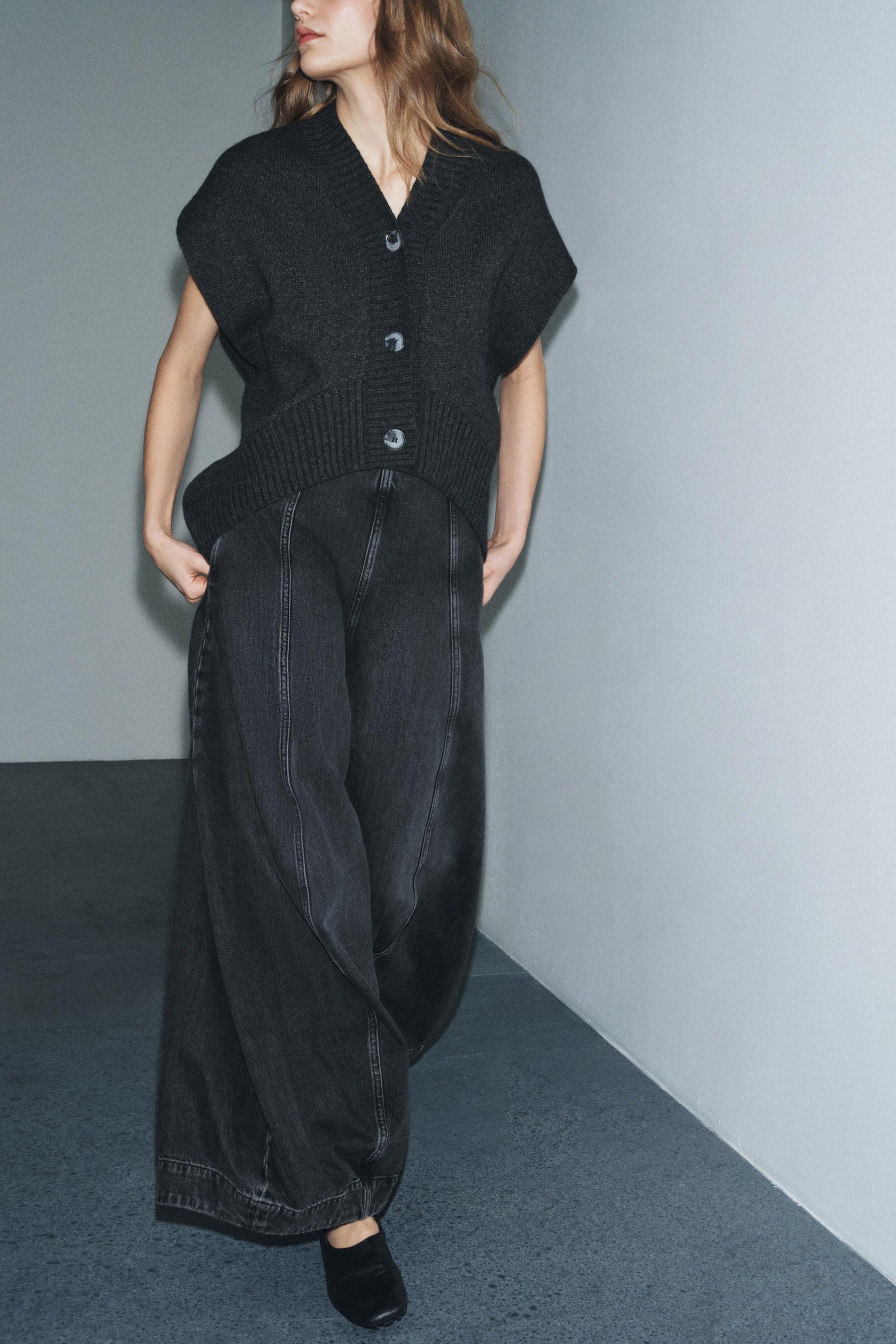 High-waist Balloon Jeans