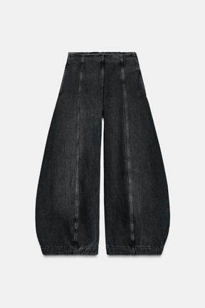 High-waist Balloon Jeans