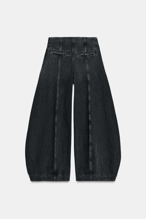 High-waist Balloon Jeans