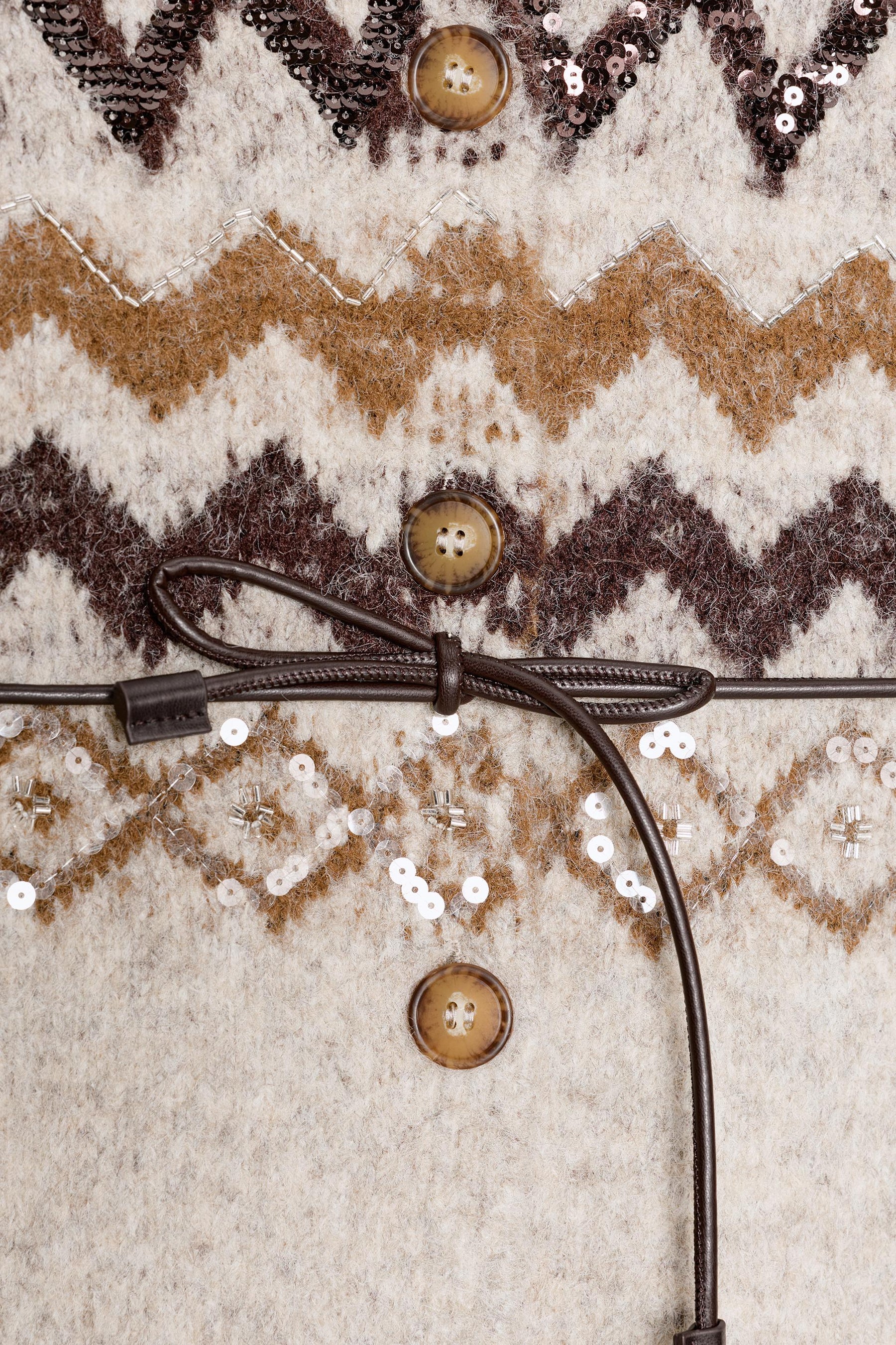 Sequin Knit Cardigan with