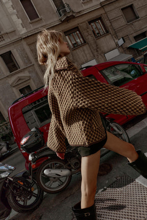 Oversized Knit Jacket