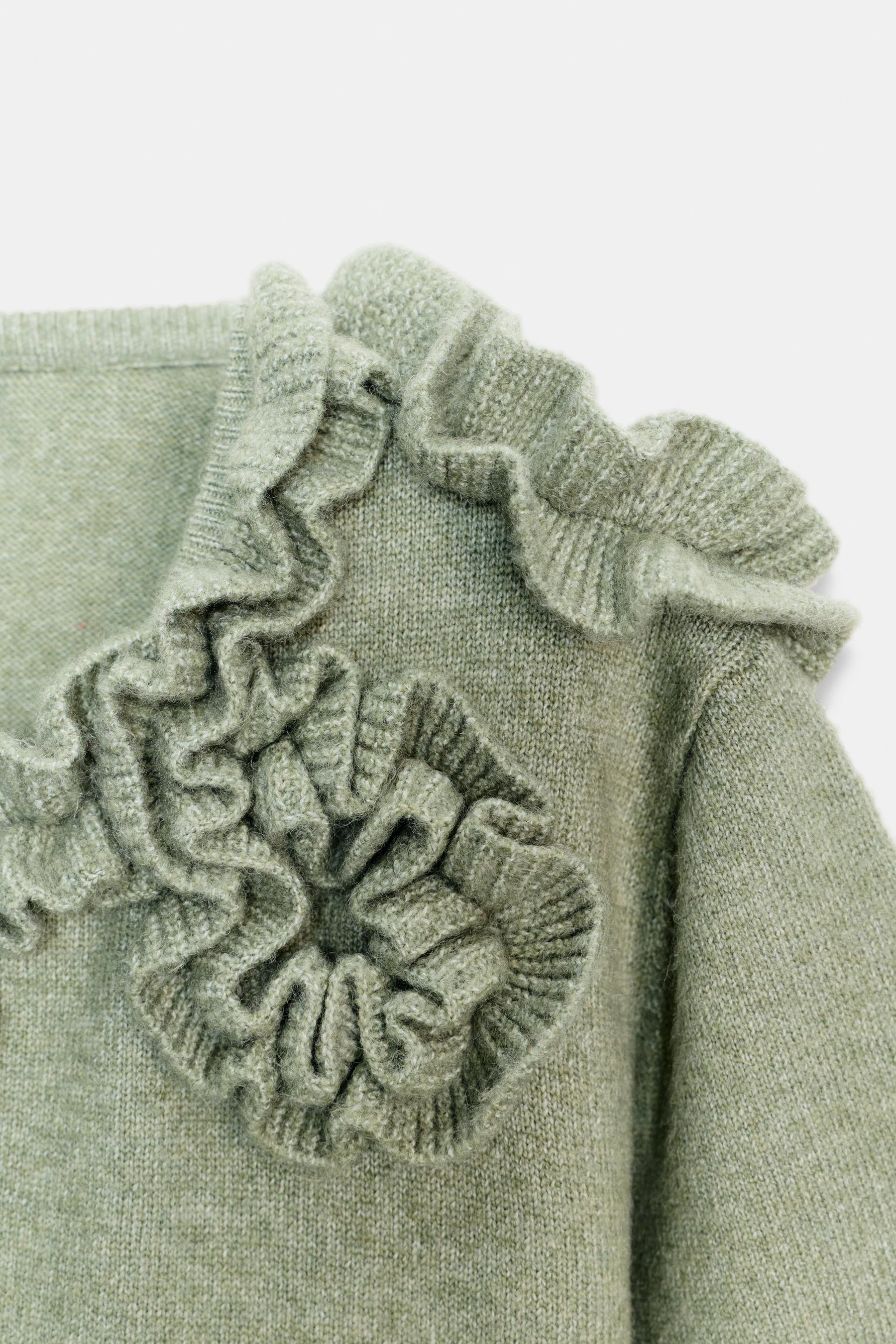 Floral knit short sleeve