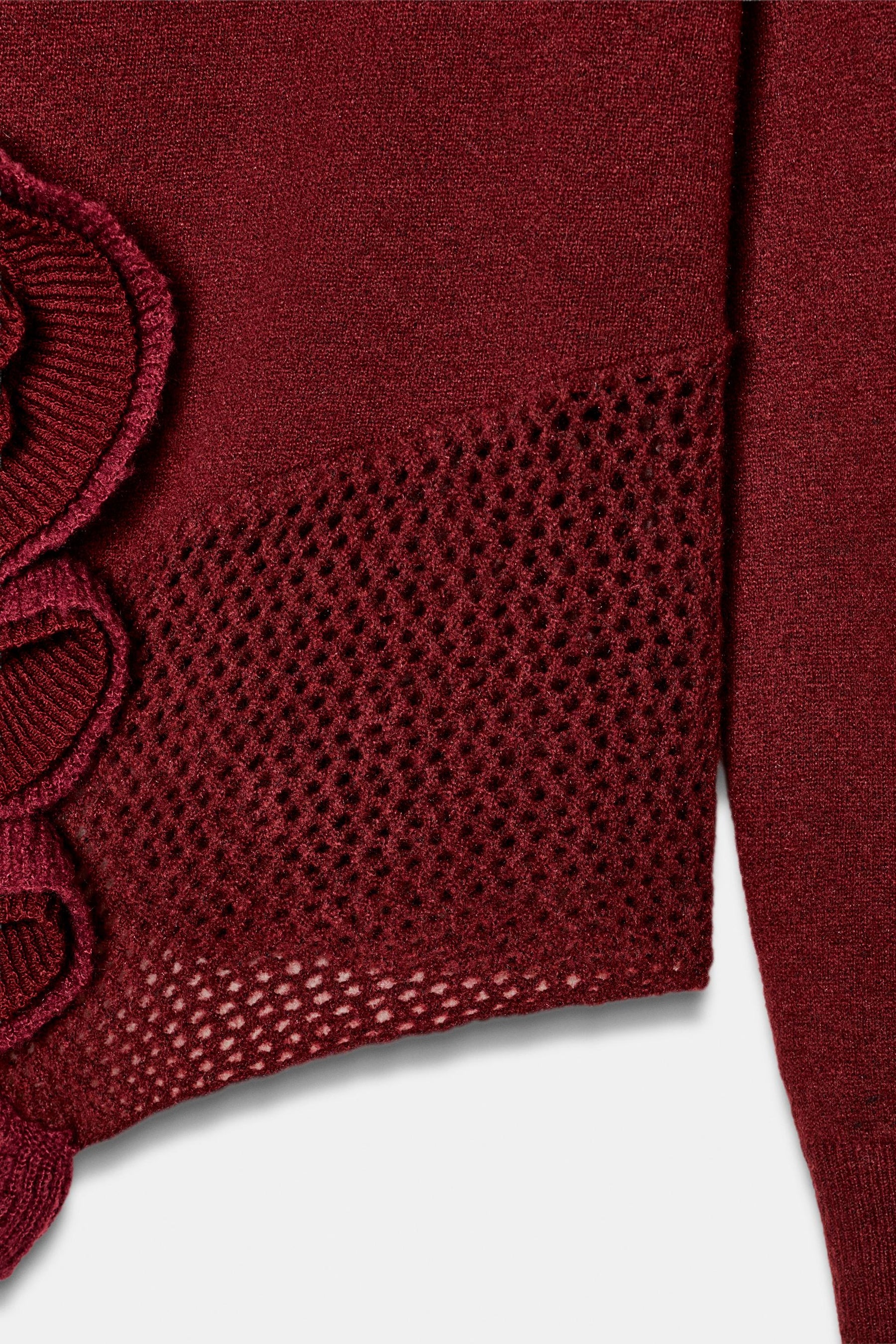 FLORAL TEXTURED KNIT JUMPER - Image 8