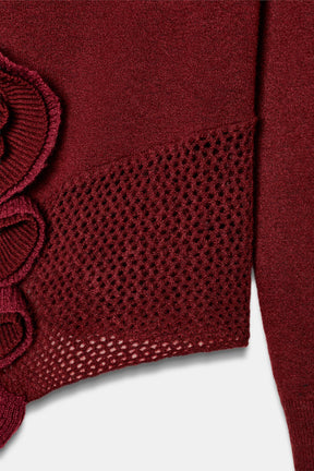 FLORAL TEXTURED KNIT JUMPER - Image 8