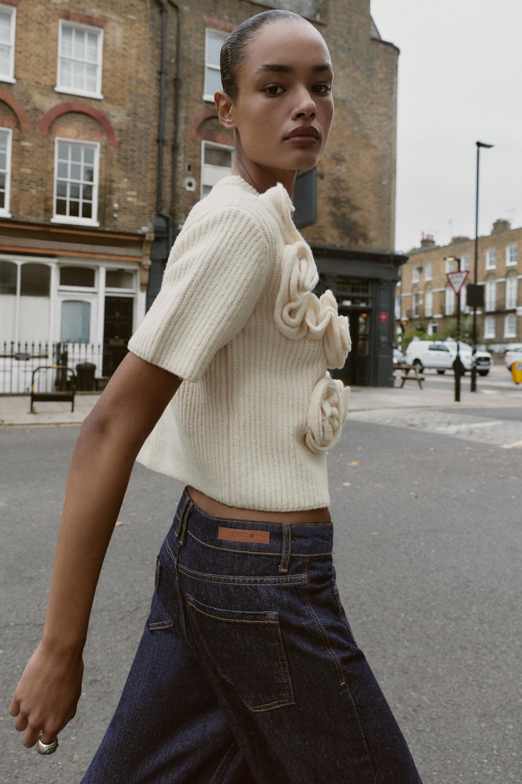 TEXTURED FLORAL JUMPER