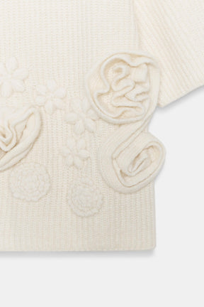 TEXTURED FLORAL JUMPER