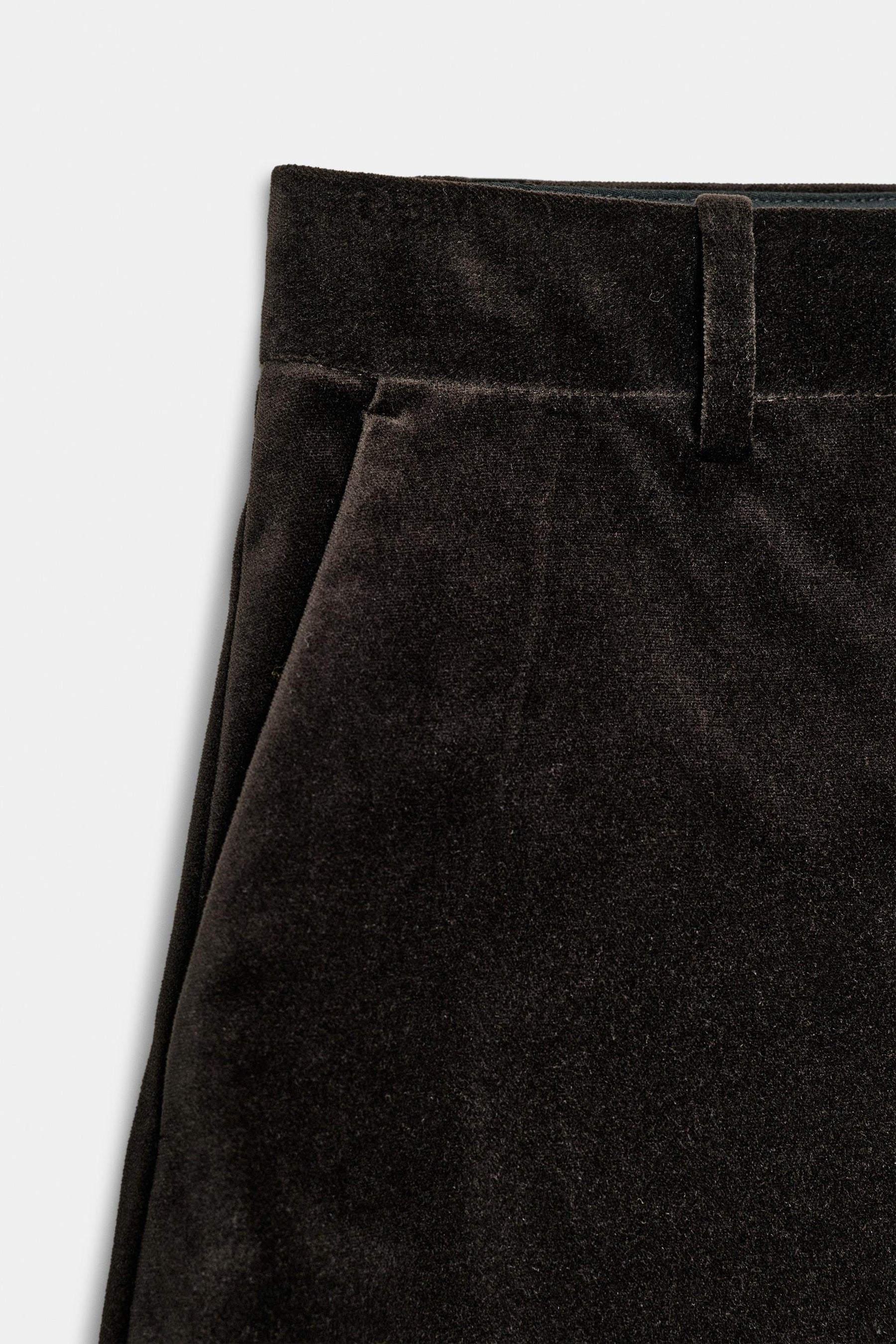 Velvet Carrot Fit Trousers