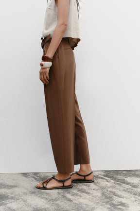 FLOWING TROUSERS WITH BELT