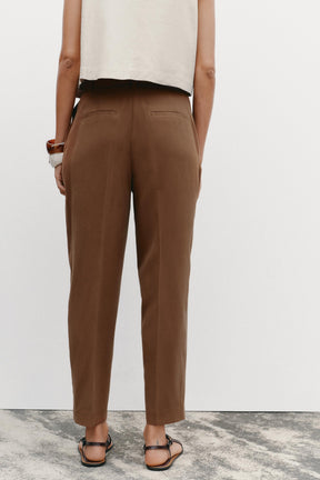 FLOWING TROUSERS WITH BELT