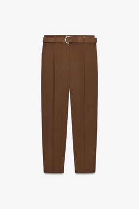 FLOWING TROUSERS WITH BELT