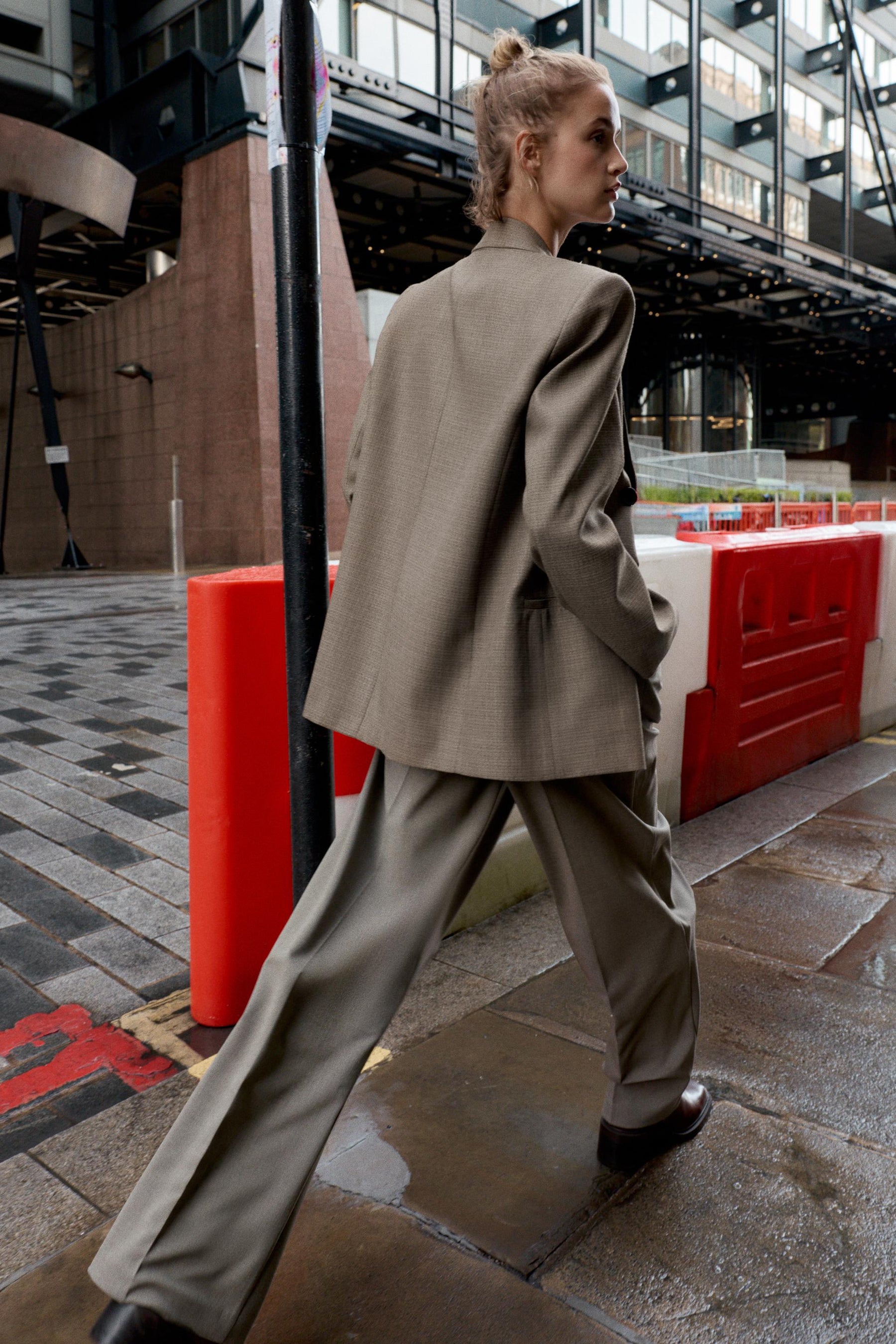 Straight-Leg Belted Trousers