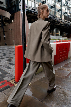 Straight-Leg Belted Trousers