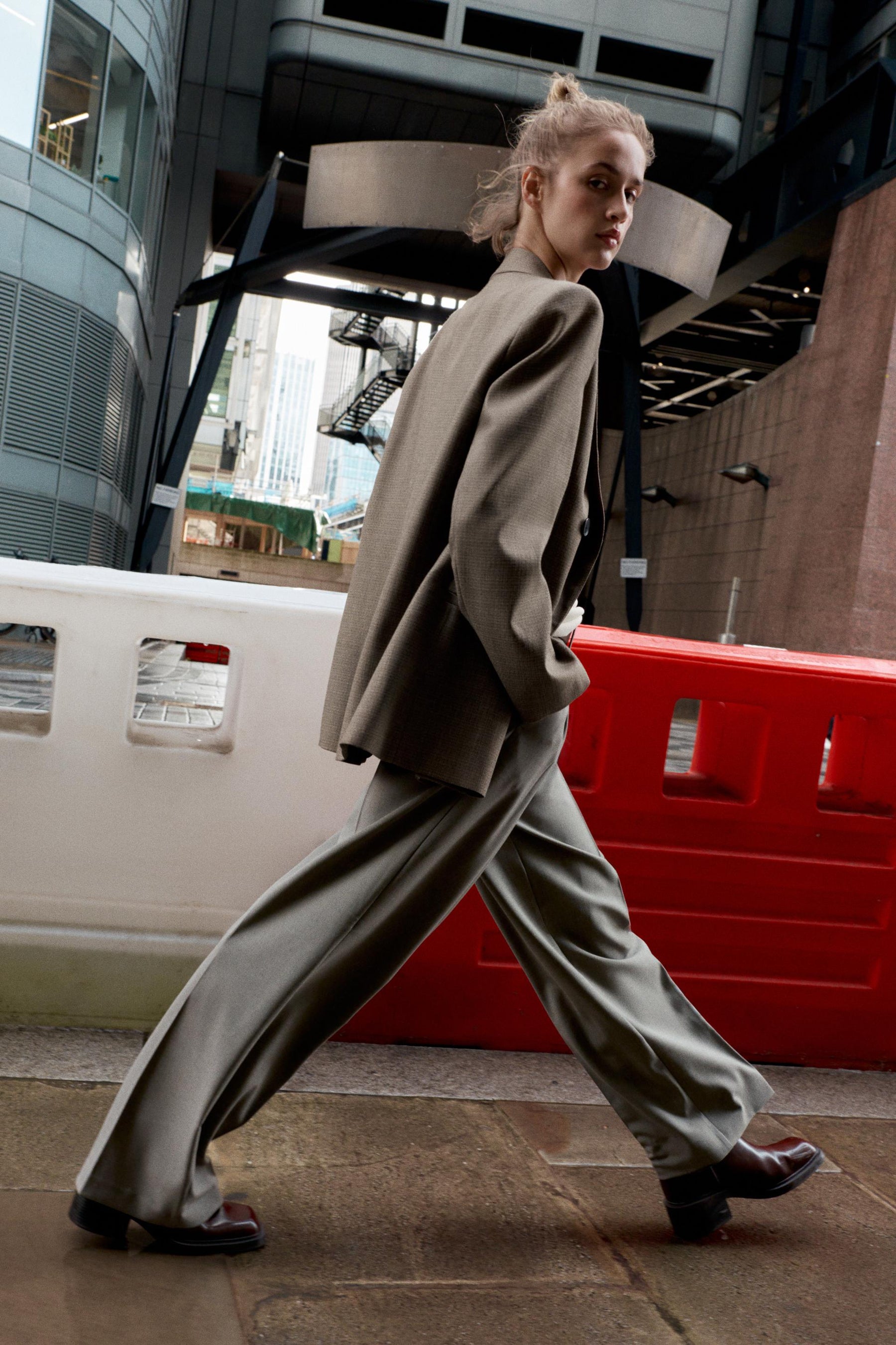 Straight-Leg Belted Trousers