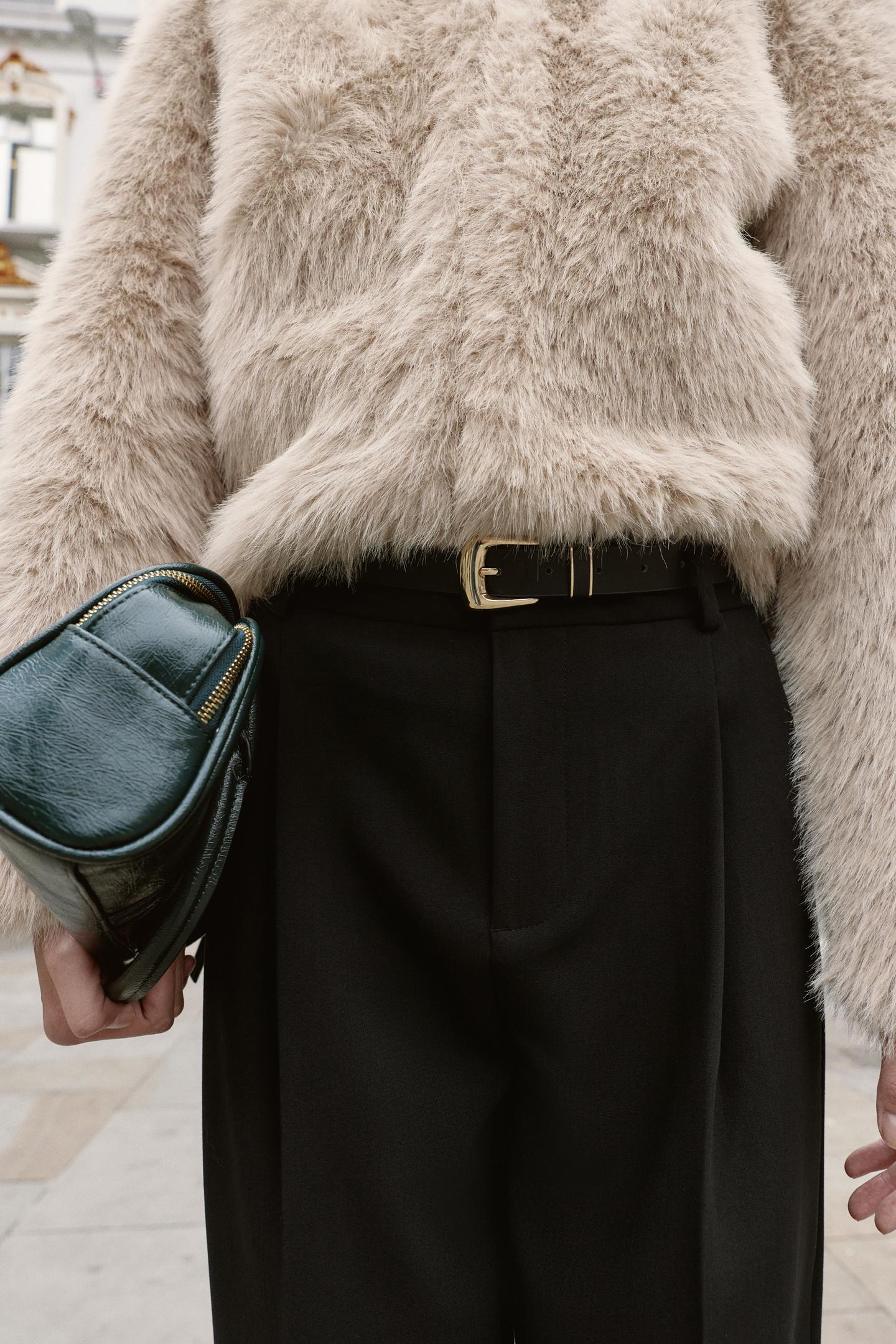 Houndstooth Belt Pants