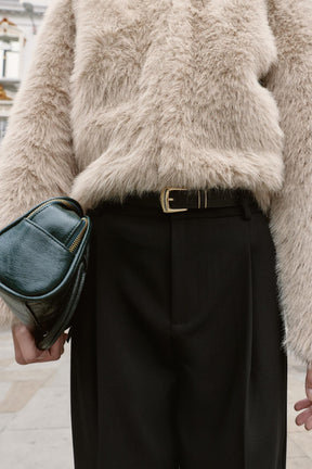 Houndstooth Belt Pants