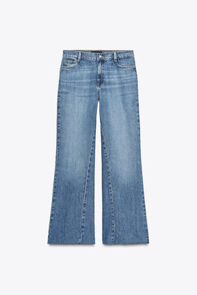 Wide-Leg High-Waist Jeans