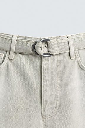 BELTED RELAXED FIT JEANS - Image 9