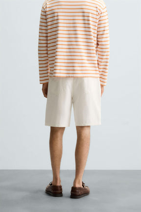 PLEATED RELAXED FIT BERMUDA SHORTS - Image 3