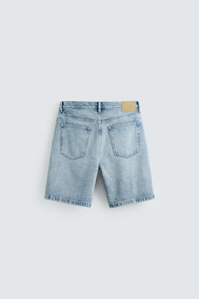 REGULAR FIT DENIM BERMUDA SHORTS - Image 7
