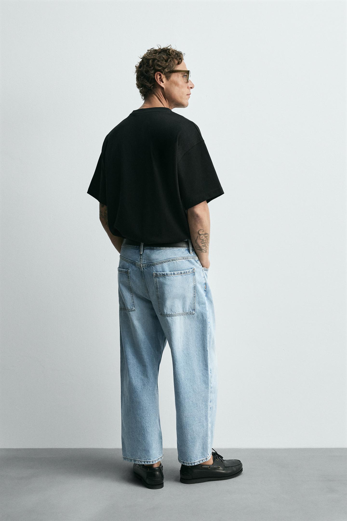 Tapered Wide Jeans