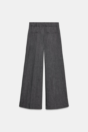 WIDE-LEG WOOL TROUSERS