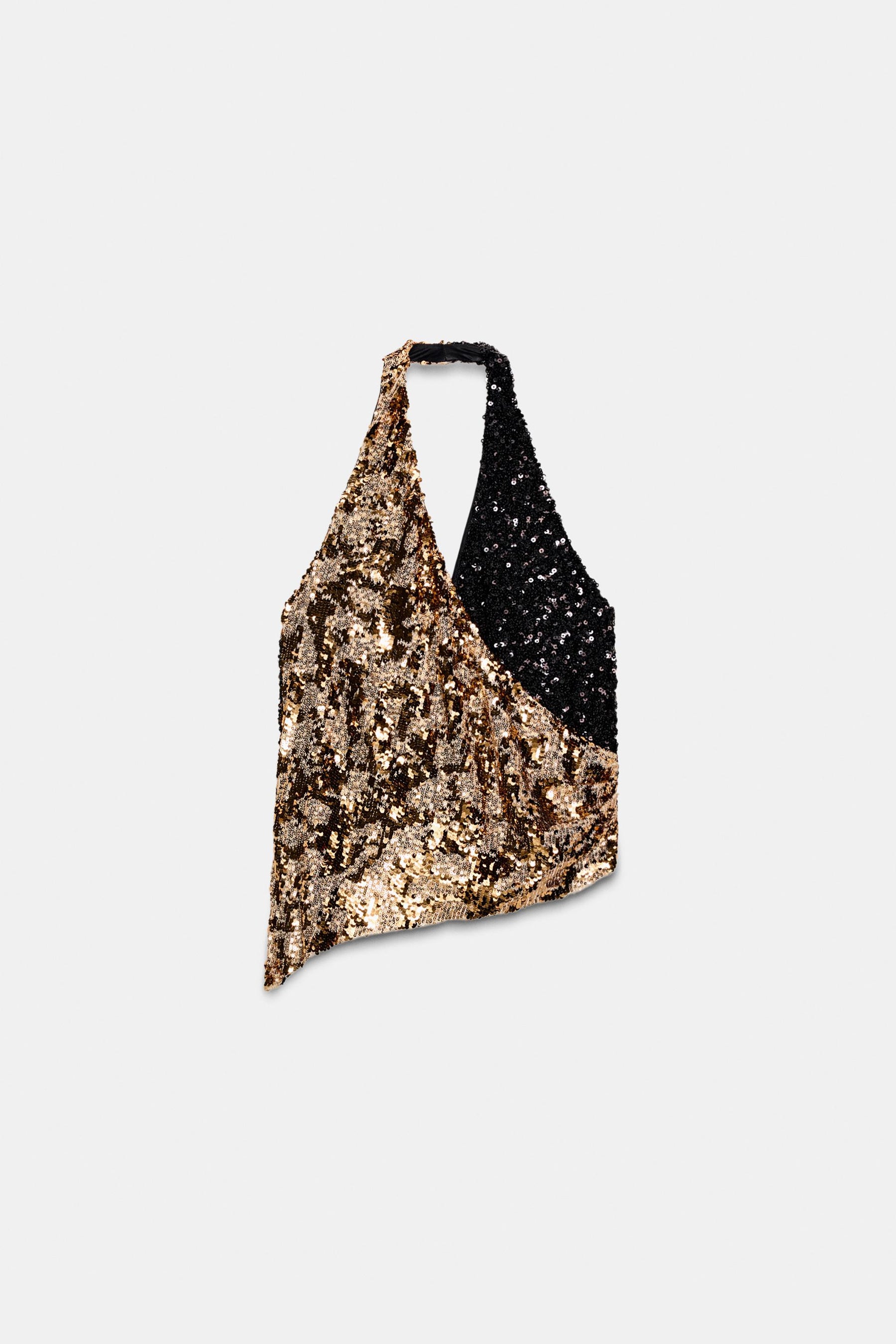 Sequin Halter Top