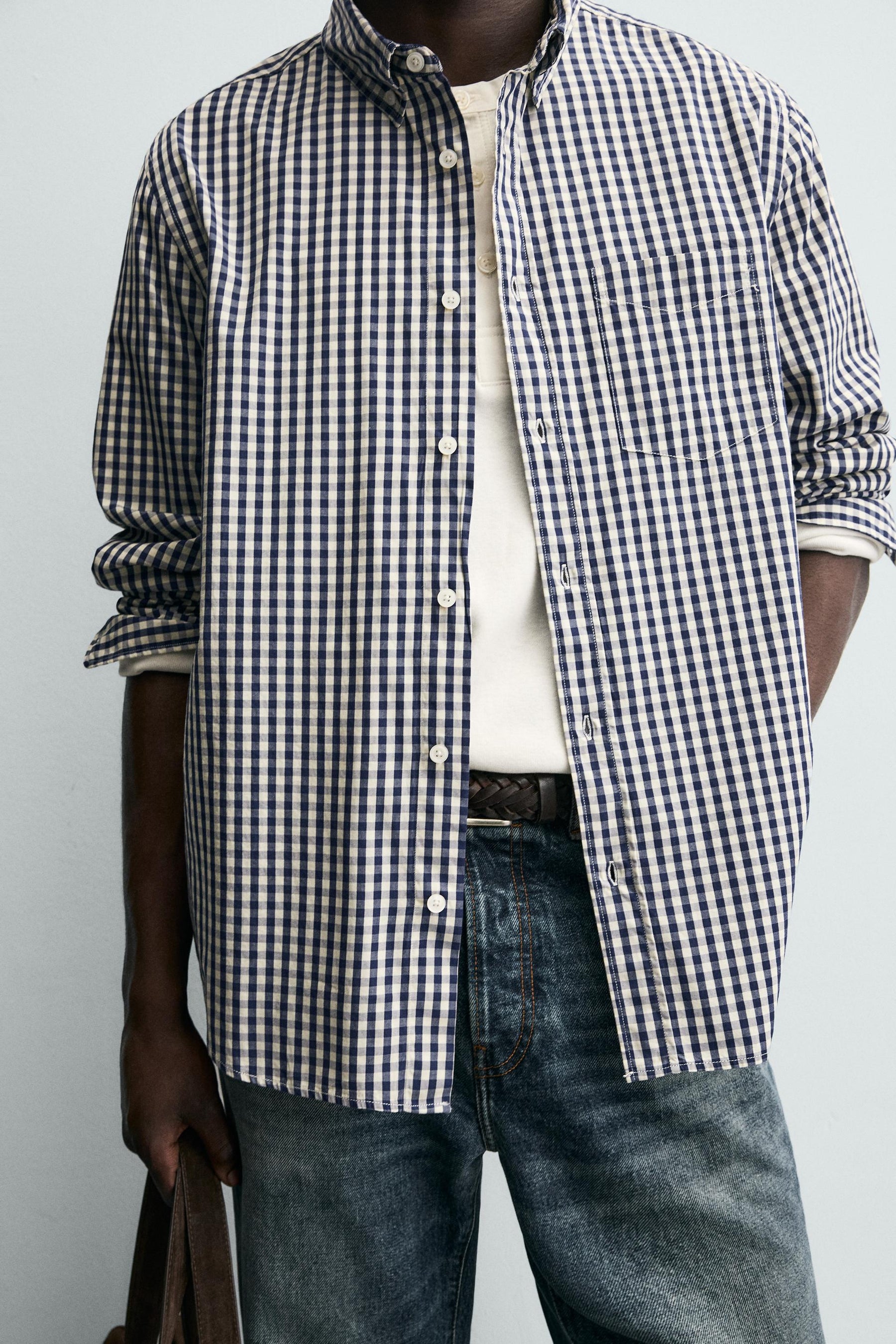 CHECK SHIRT WITH POCKET - Image 6