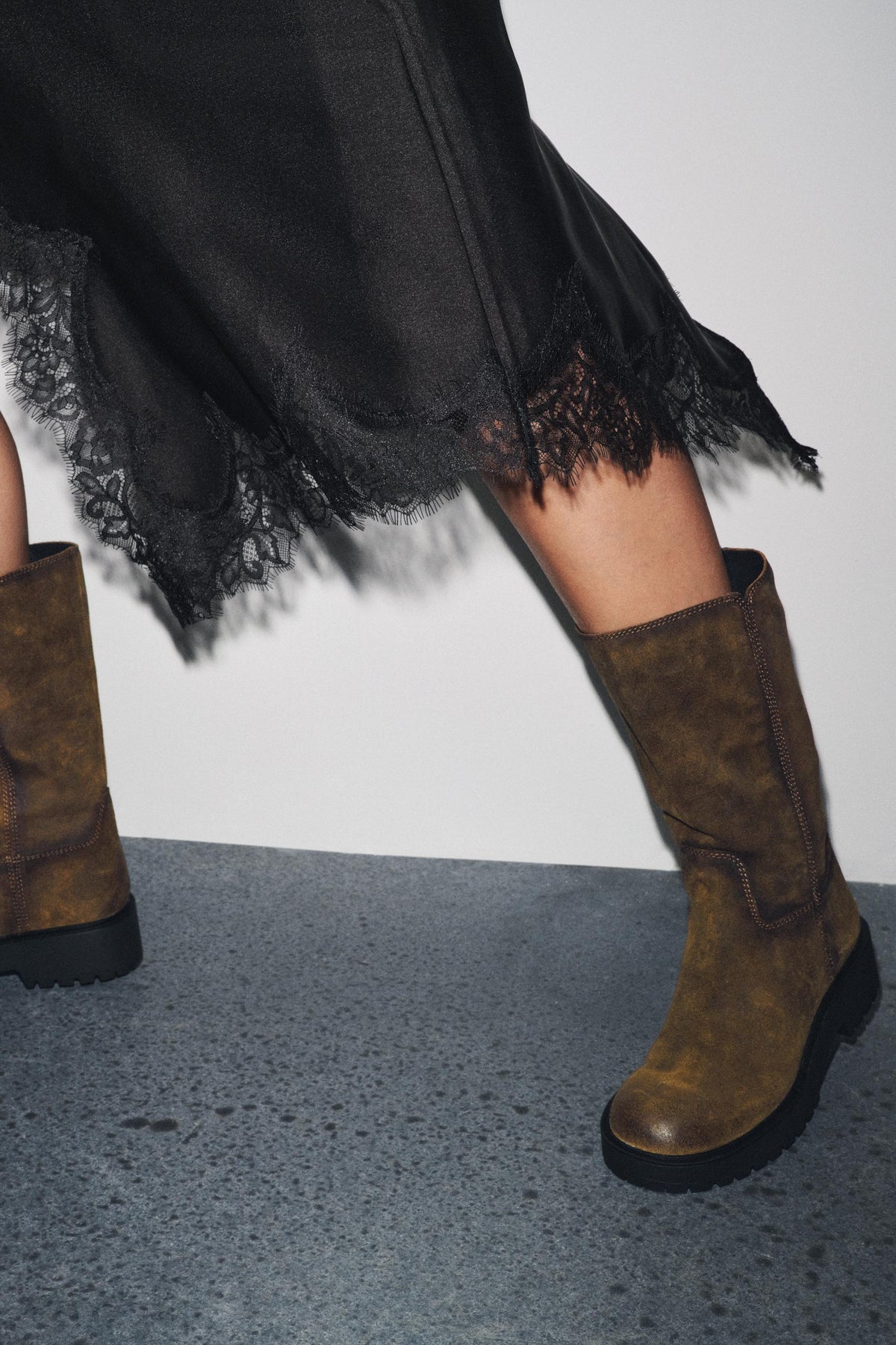 SUEDE ANKLE BOOTS