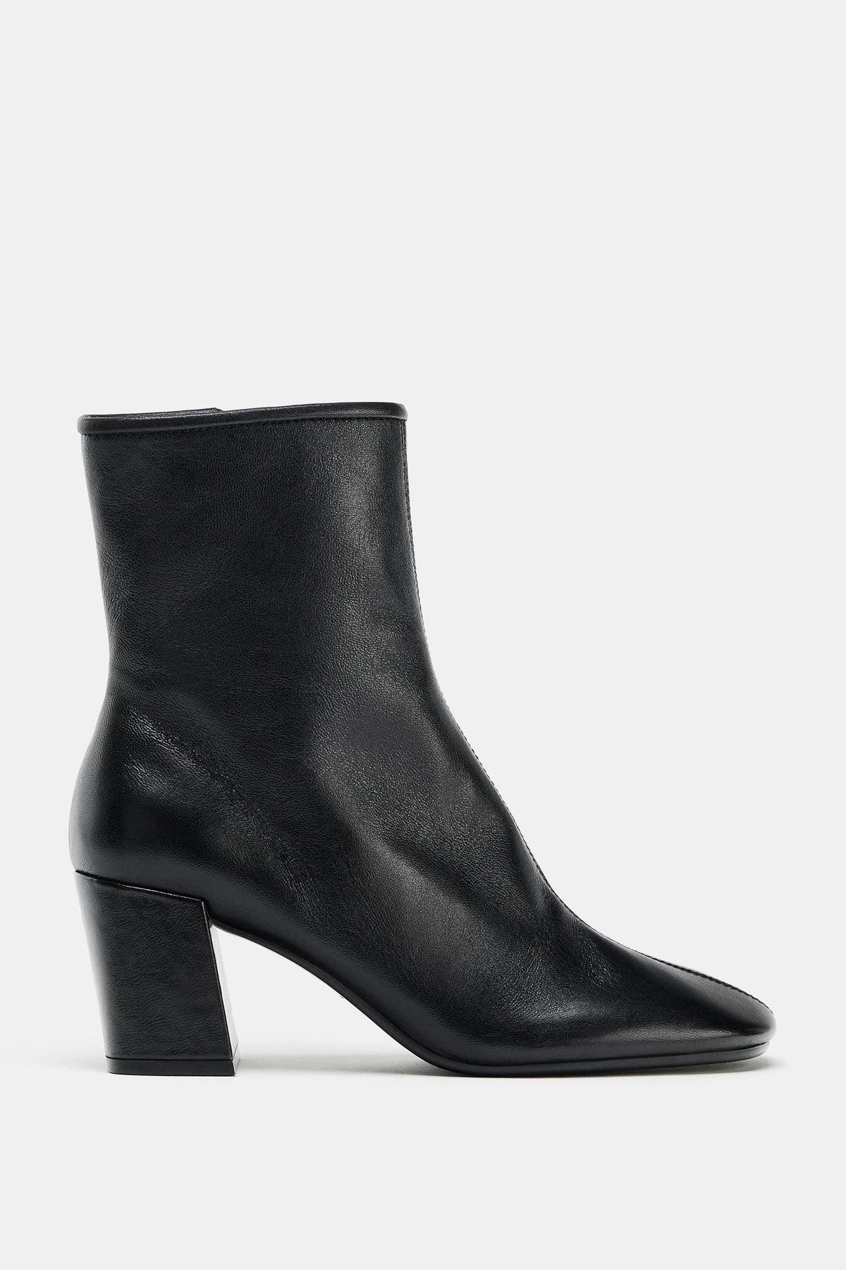 LEATHER ANKLE BOOTS