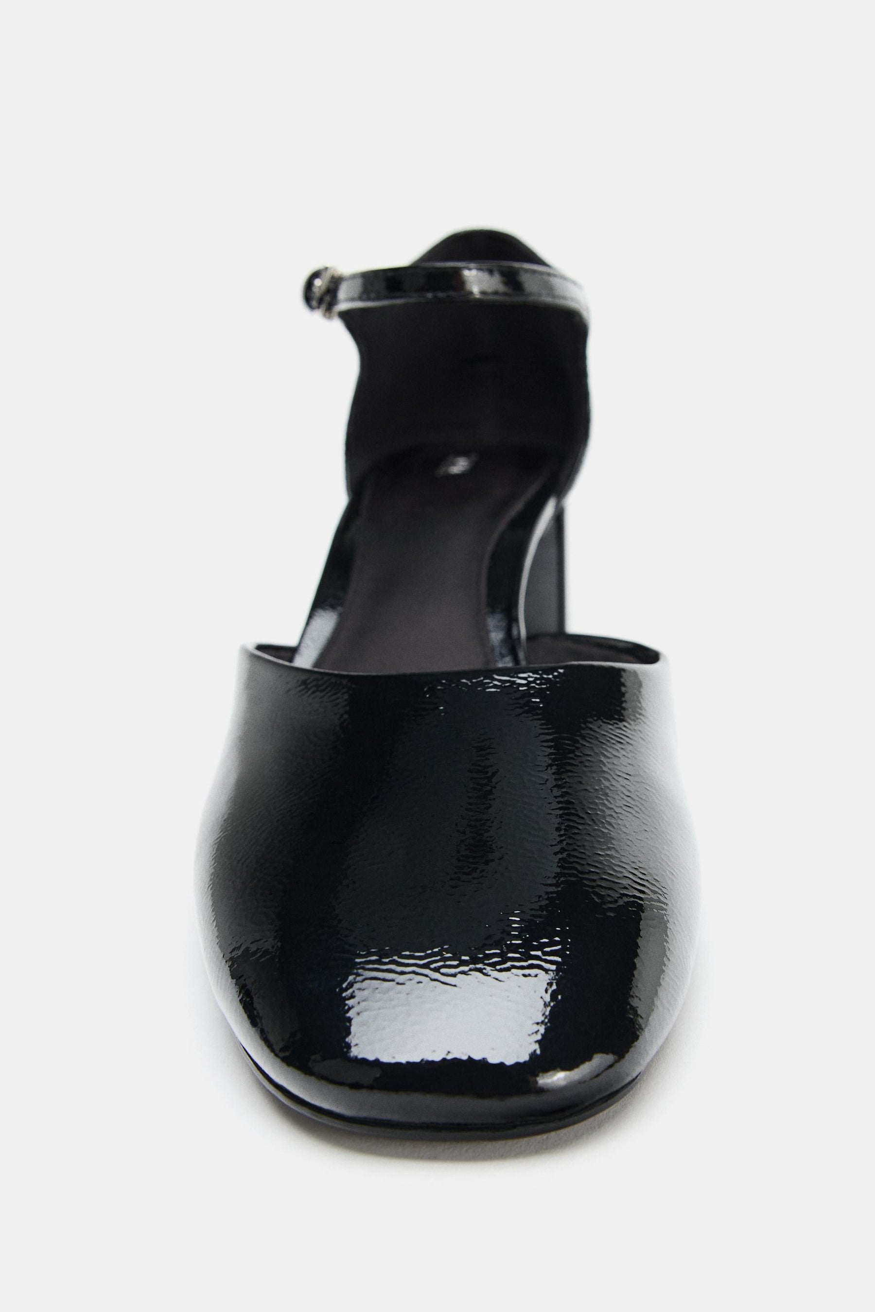 Faux-Patent Mary Jane Shoes