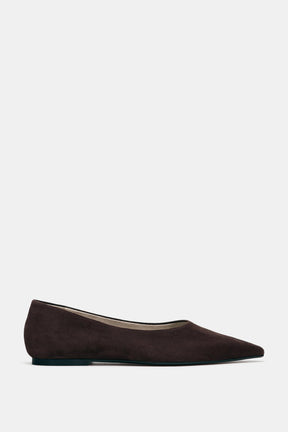 SUEDE BALLET FLATS