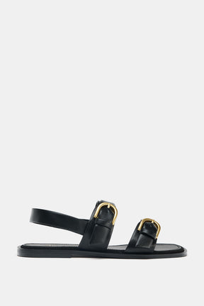 DOUBLE BUCKLE SANDALS