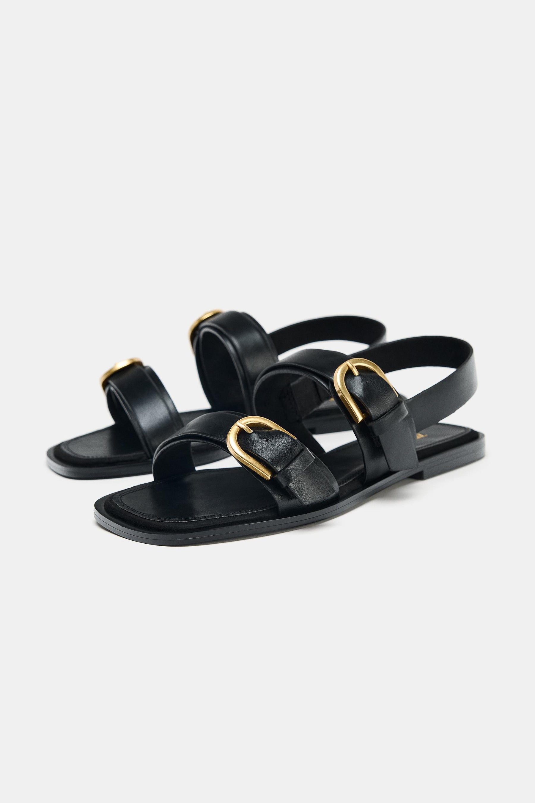 DOUBLE BUCKLE SANDALS